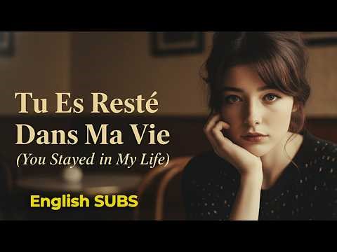 Tu Es Resté Dans Ma Vie (With English Subtitles) 🤍 A Love That Never Left 🤍 Vintage French Chanson