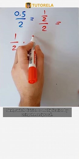 Decimal Division: 0.5 ÷ 2 Solved Step by Step #Math #DecimalFractions-Basic #DivisionOfFractions