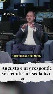 Is Augusto Cury against the 6x1 work schedule?