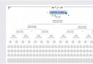 Editable Descendant Family Tree Template Genealogy Family Tree Printable Family Tree Wall Art Editable Canva Family Tree 8 Generation - Etsy