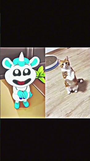 CatNap & Crafty Corn Real Cat Mimic Challenge! 🐱✨ #PoppyPlaytime #CatNap #CraftyCorn