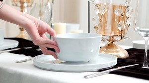 Stone Lain Celina Stoneware 24-Piece Dinnerware Set, DInner and Pasta bowls, White