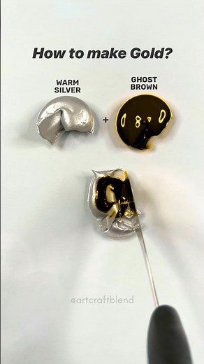 How to make Gold? #colormixing #satisfying