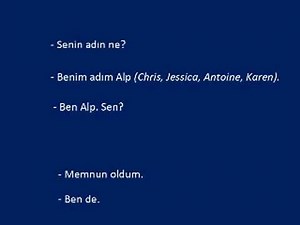 Online Turkish Lessons - Lesson # 2