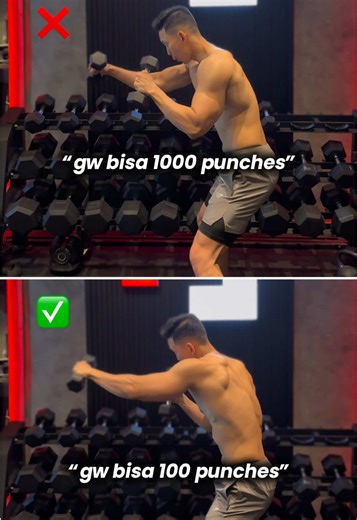 ⚠️ADA 2 TIPE ORANG DI GYM‼️ Lebih capek belum tentu lebih efektif ❌ Lebih banyak belum tentu lebih membangun ❌ ✨Kadang hasil beda cuma karena satu hal kecil : Range of Motion Kalo lo harus pilih… banyak tapi setengah, atau sedikit tapi penuh? 👀 💬 Comment pilihan lo🫵🏼 (Jangan pilih save video latihan tapi ga pernah praktek ya🥵) Follow untuk tips fitness & workout lainnya #fitness #boxing #workout #mistakes #tips