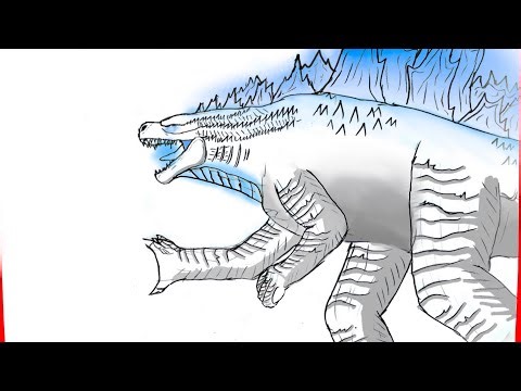 How To Draw Godzilla Charging For Scylla | Godzilla X Kong The New Empire