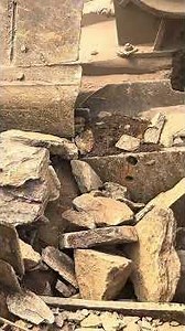 How massive rocks turn into fine aggregate in seconds... 🗿 #stonecrusher #rockcrusher