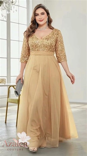 Plus Size Formal Gown That Actually Looks EXPENSIVE 😍 #MOB #eveninggown