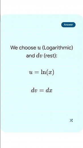 Integral of ln(x) dx | Integration by Parts Explained ✍️ #mathshorts #integration #calculus