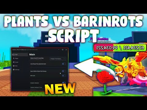 *NEW* Plants Vs Brainrots Script (PASTEBIN 2025) (SELL ALL , SHOP ALL , MOVEMENT,AUTO COLLECT MONEY)