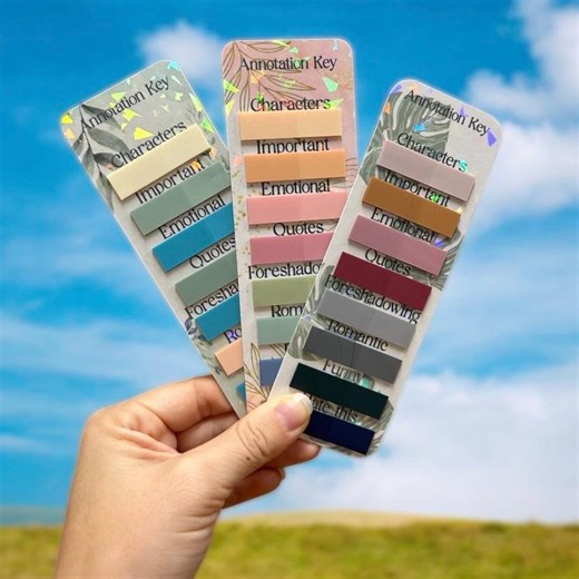 Holographic Annotation Bookmark With Sticky Tabs - Etsy