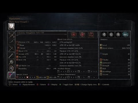 Bloodborne: "best PvE recommended build"