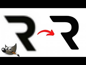 How to Convert low Resolution Logo to High Resolution in Gimp