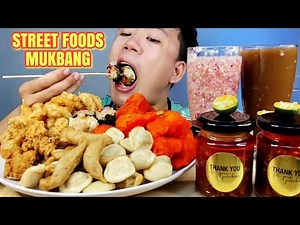 STREET FOODS MUKBANG | Cravings Satisfied | Pinoy Mukbang | Mukbang Philippines | Asmr Mukbang| Asmr