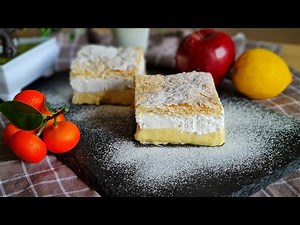 Cremsnit prajitura cu foietaj, frisca si crema de vanilie