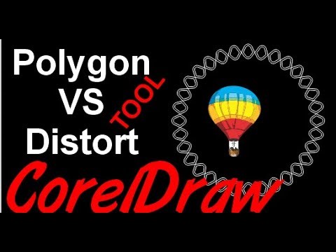 Corel Draw Tips & Tricks Polygon tool VS Distrot Tool