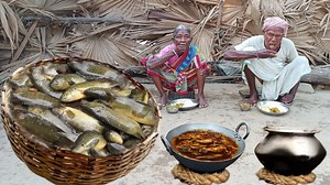 86K views · 1.9K reactions | Traditional recipe Grandma and grandpa village style cooking KOI FISH Curry and hot rice eating | Village Foods | Facebook