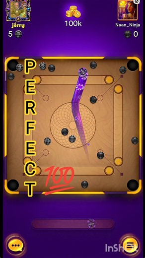 Break to finish: Perfect💯 Carrom Pool Gameplay💥