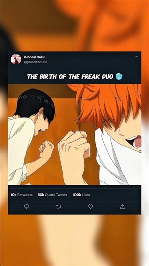 The Birth of the Freak Duo! 🥶 | Haikyuu | #anime #animeedit #haikyuu
