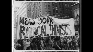 August 1970, New York City. 50,000 Feminists paraded down New York City’s Fifth Avenue. Holding Signs and Babies, Protestors show the Power of the Second-Wave Feminism. 4K Overscan of 16mm Film Print