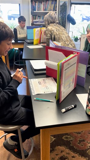 Our Omega Middle Schoolers are learning about the periodic table of elements through a game of Battleship. What fun! #omegamiddleschool #periodictable #PeriodicTableFun #mentaldomain #sciencefun #rainbowcommunityschool #oms #rcs #holisticeducation #privateschool #learnandgrow #sevendomains #7domains #experientiallearning #growthmindset #middleschool #elementaryschool #independentschool #lovetolearn #schooldays | Rainbow Community School