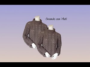 Maglia a pannelli con "Trecce" Tutorial uncinetto/crochet 💕Creando con i filati💕