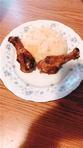 Mashed potato fries chicken