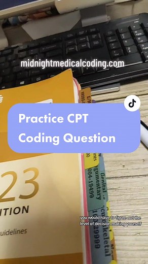 Replying to @itsohsogood Here is a practice E/M coding question. #medicalcodingforbeginners #medicalcoders #icd10 #AAPC #CPT #cpcexam #medicalbillerandcoder #medicalcodingandbilling #medicalcodingstudent #medicalcoder #icd10guidelines #medicalcoding #cptcoding #cptcodes