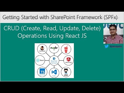 CRUD operations in SPFx using React JS | Create Read Update Delete