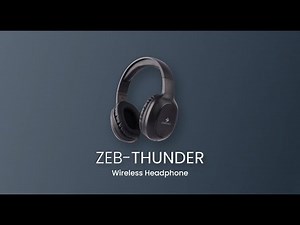 Zeb Thunder Wireless Headphone with Mic | Zebronics