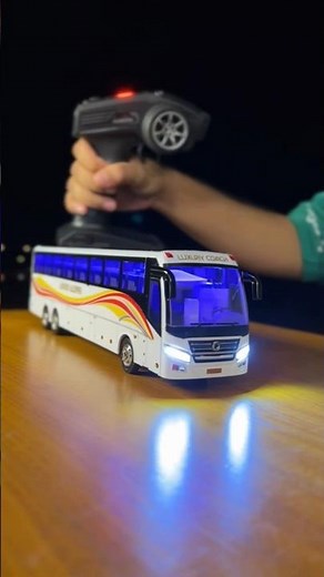 Night Drive RC Luxury Sleeper Bus Unboxing & Highway Test | Glowing Transport Toy