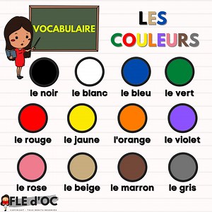 Vocabulaire : les couleurs (A1) - FLE d'OC - Langue