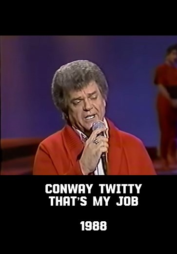 Conway Twitty Performs 'That's My Job' in a Stunning Red Jacket