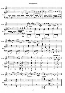 アンダンテとアレグロ