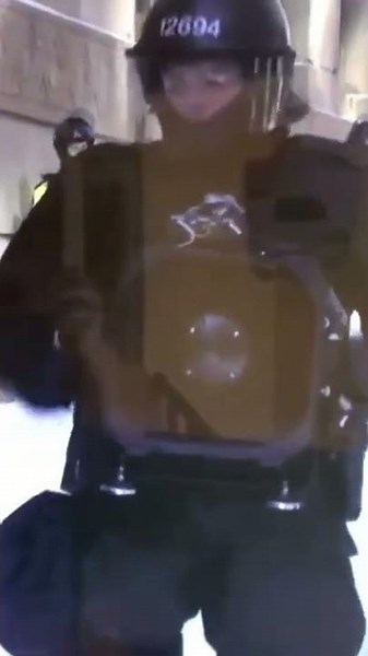 Police Wearing LRAD Device In Ottawa For Peaceful Protest #shorts #youtubeshorts #gadgets