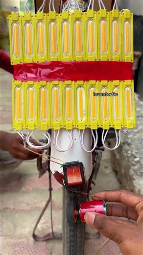 How I Powered 20 Yellow Led Light with My Bicycle Wheel!