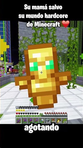 HIS MOM SAVED HIS HARDCORE MINECRAFT WORLD #shorts #minecraft #tiktok