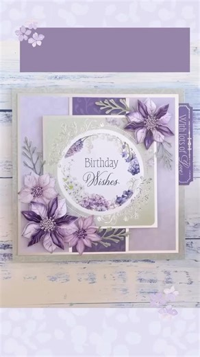 Katy Sue Designs Crafts on Instagram: "Fall in love with every shade of Violet Wishes, your 50-sheet collection of floral elegance.🪻 Delicate watercolour florals, textured cardstock, and silver-foiled toppers - everything you need to create stunning handmade cards for every season 🤍 Pair with Dusky Violet Blooms Die Cut Flowers & Leaves to effortlessly add stunning 3D toppers! 🌷🪻"