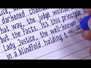 Beginners Handwriting Practice | Simple Handwriting | Print Handwriting Style | "Lady Justice"