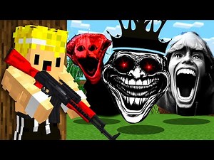 I used WEAPONS vs. All the HORROR MODS in Minecraft