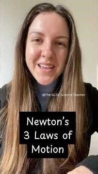 Newton's Laws of Motion (GCSE Physics Explained) #AQAPhysics #GCSEPhysics #ReviseScience #Forces
