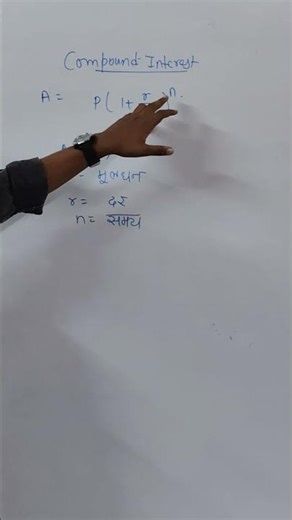 Compound Interest Trick in 30 Seconds! #maths #shorts