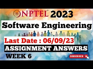 NPTEL Software Engineering Assignment Answers Week 6 | Jul-Dec 2023