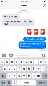 60K views · 366 reactions | dad do NOT say "aunt flow" EVER again  written by: Sasha Garron | TXT Stories | Facebook