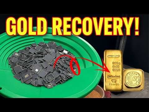 How to Extract Pure Gold from Computer IC Chips | Gold Recovery Process Explained
