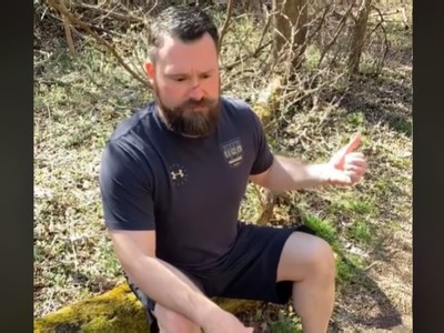 Man steps on poop while jogging and it doesn't end well