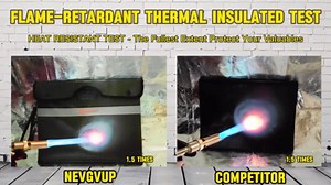 6200°F Upgraded Fireproof Document Bag with Lock, Fireproof Money Bag for Cash with Zipper/Reflective Strip, 9 Layer of Heat Insulated Material, Water Resistant Fire proof Bags for Documents,Fire Bags