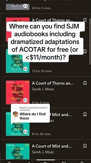 SJM ACOTAR graphic audiobooks for free!