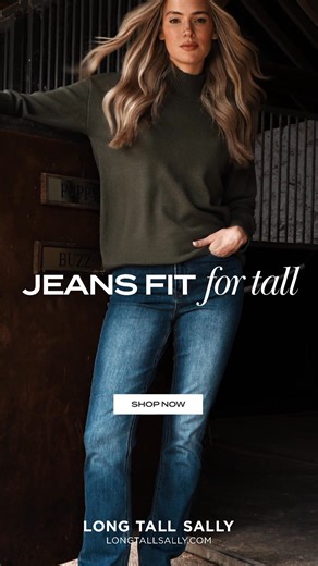 Tired of jeans that show your ankles? 👖 Finally, denim designed for your long legs - shop Long Tall Sally now! ✨ | Long Tall Sally