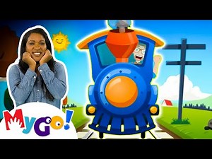 Choo-Choo Train! Kids Singalong | Blippi | MyGo! Sign Language for Kids | Educational Videos